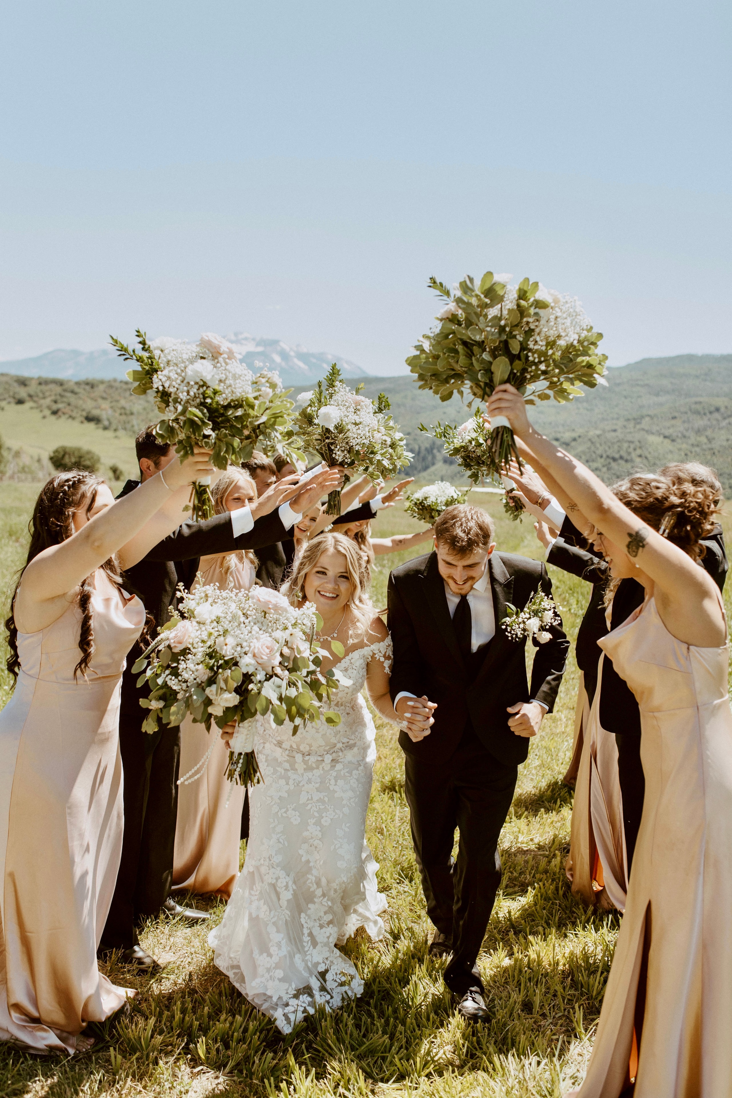 Wedding couple creating memories at Ragged Mountain Events